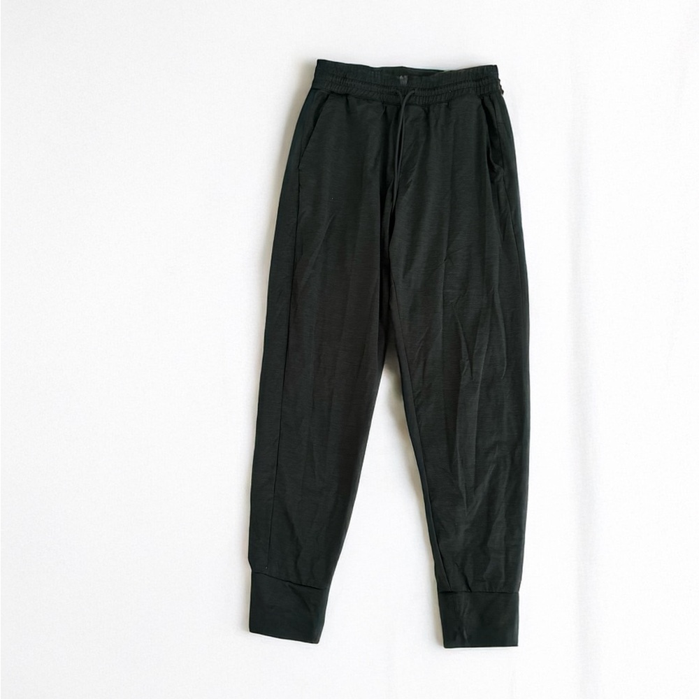 Uniqlo Dark Green Sweatpants Relaxed Fit Elastic Waist